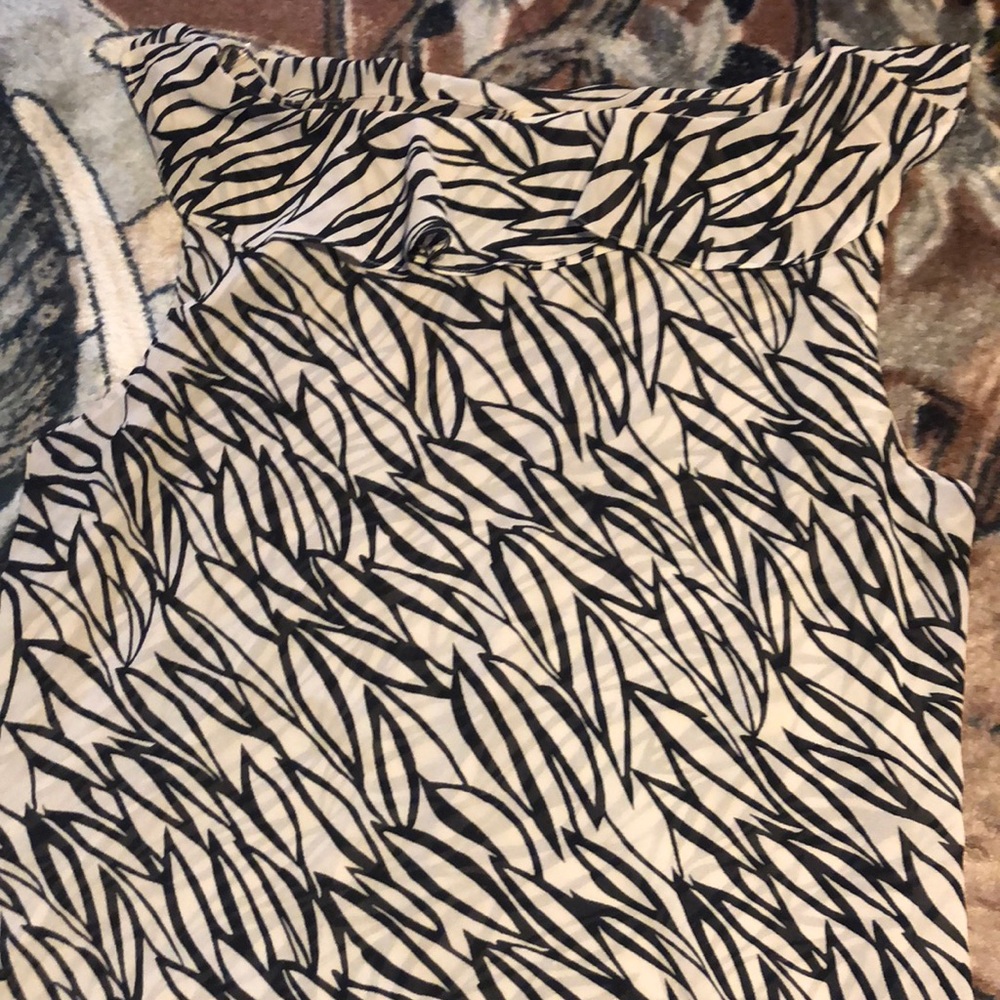 Sleeveless sheer dress top